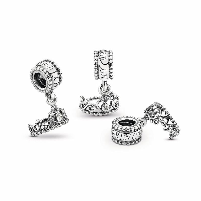 Pandora My Princess Dangle Charm - Sterling Silver/Cubic Zirconia - Canada | HE8704XE